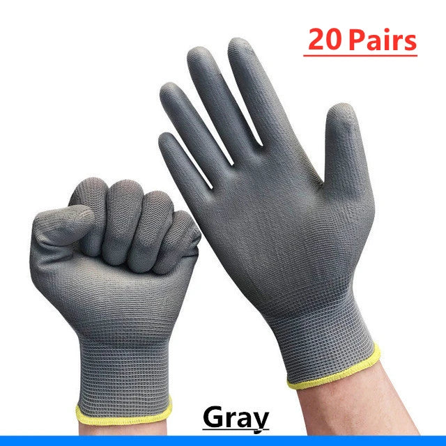 Nitrile Safety Coated Work Gloves, PU Gloves and Palm Coated Mechanical Work Gloves for Construction and Maintenance Vehicles