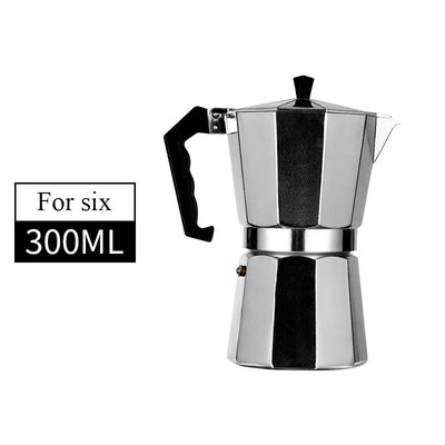 150 300 600 Aluminum Moka Pot with Electric Burner Stove Top Coffee Maker Espresso Percolator Mocha Kettle Heater Home Household