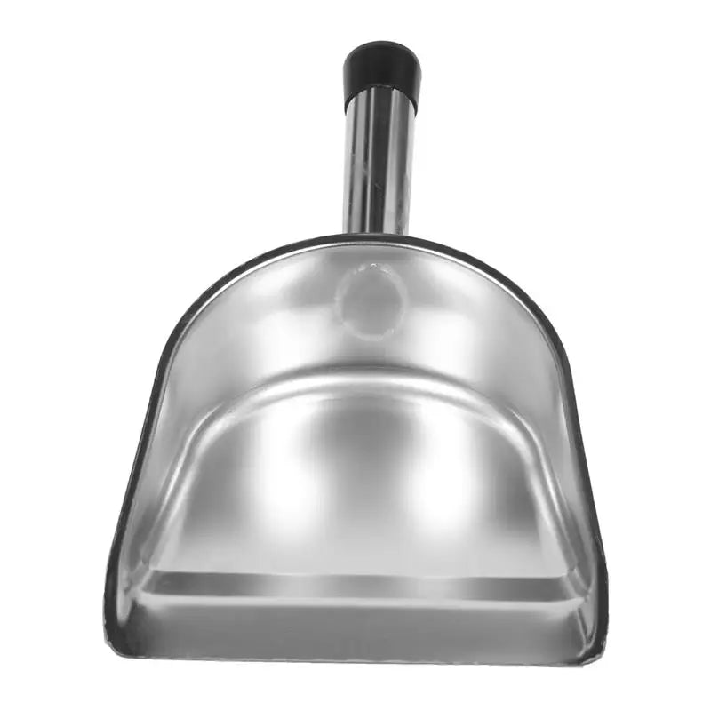 1Pc Thickned Dustpan Stainless Steel Shovel Hand-Held Garbage Shovel Home Shovel Dust Pan Trash Steel Metal Shovel Pedicure Tray