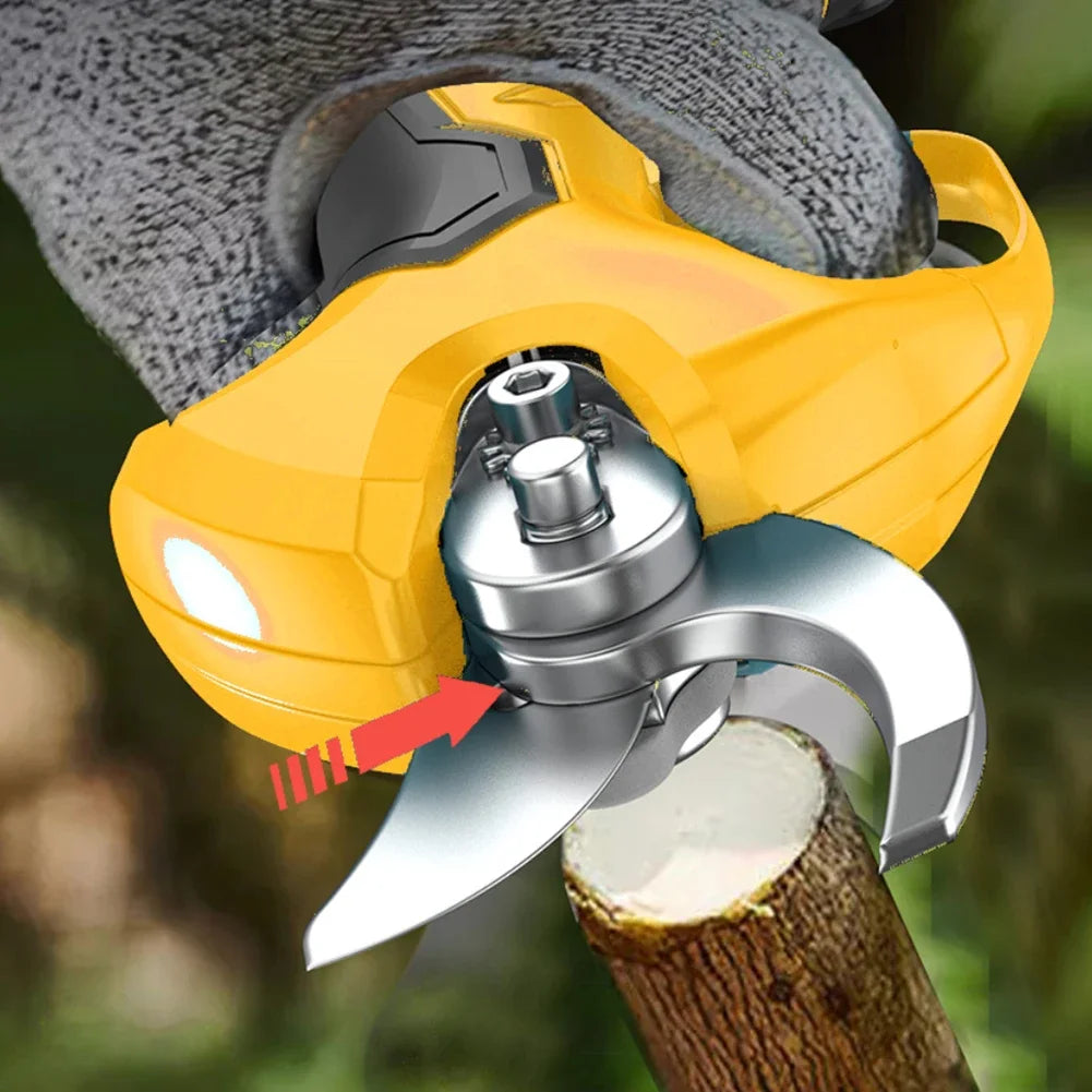 Pruning Shears Brushless Electric Scissors Pruner Cordless Rechargeable Tree Branches Cutter with Battery Garden Tool Power Tool