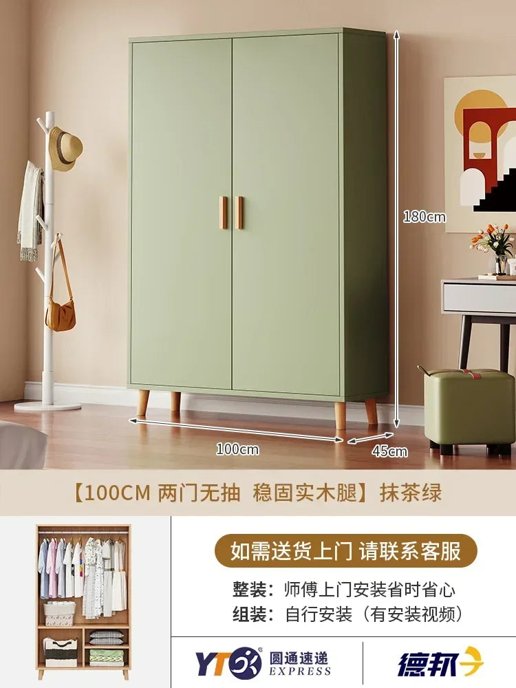 Storage Wooden Wardrobe Bedroom Designer Clothes Display Multifunction Wardrobe European Apartment Szafy Korean Style Furniture