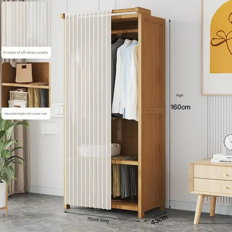 Space Saving Cheap Closet Modern Minimalist Nordic Display Lounge Open Wooden Wardrobe Storage Vestidores Trendy Furniture