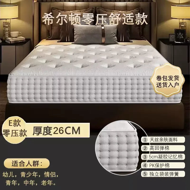 King Sized Latex Mattress Double Modern Latex Luxury Memory Foam Mattress High Quality Queen Colchones Bedroom Furniture