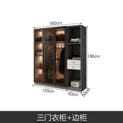 Design Living Room Closet Storage Box Indoor Black Hotel Indoor Display Cabinet Creative Wood Meuble Chambre Furniture Bedroom