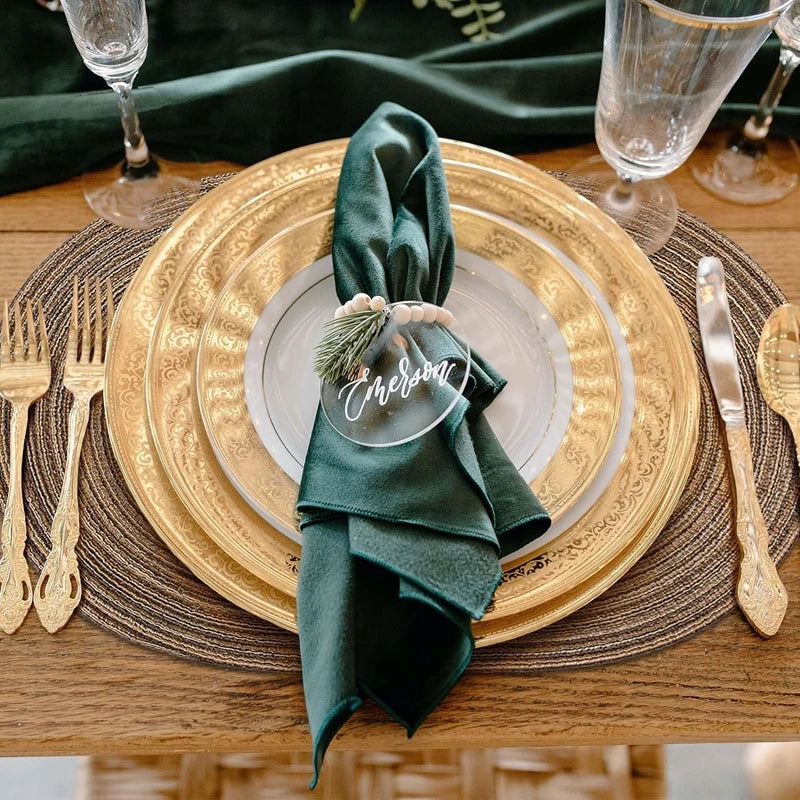 1/4/6PCS 30x50cm Big Placemats Oval Braided Brown Table Place Mats for Round Dining Tables Round Place Mat Round Table Mats 식탁매트