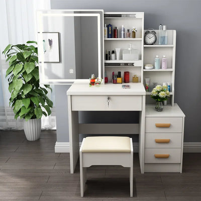 Dressing Table Small Apartment Dresser Modern Makeup Mirror Storage Cabinet 옷장