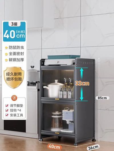 Kitchen Storage Rack Multi-functional Gap Storage Cabinet Multi-layer Storage Cabinet Gap Side Storage Cabinet Cupboard