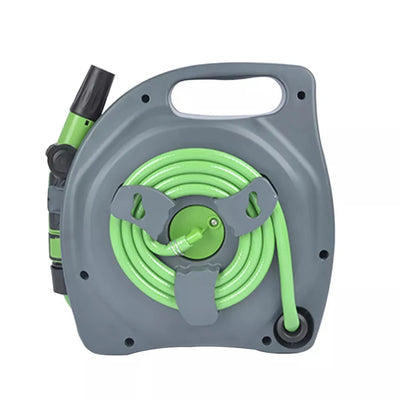 Winslow & Ross Diameter 5/16" Garden Hose Reel Wall Mount 10m Plastic Small Hose Reel With 4 Functions Sprayer Gun