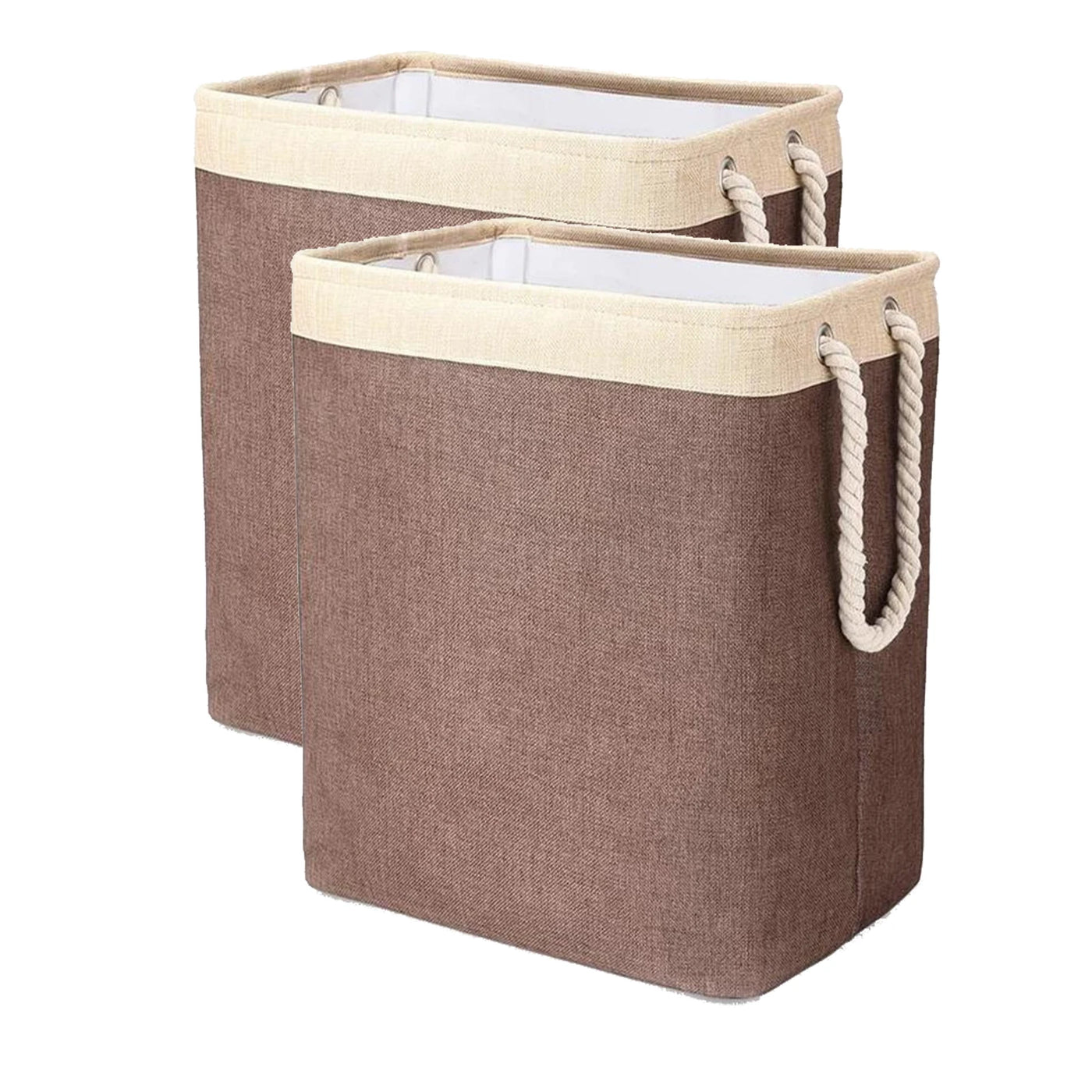 1/2pc Large Capacity Laundry Basket, Dirty Clothes Storage Basket, Fabric Basket Storage Bucket, For Home Bedroom Bathroom Room