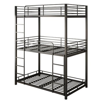 Three person rack bed with upper and lower bunks, adult iron children, students, upper and lower bunks, employee