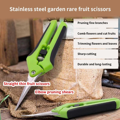 2025 New Garden Pruning Scissors Stainless Shears Easy Plant Trimming Improve Work Efficiency for Home Gardens Scissors