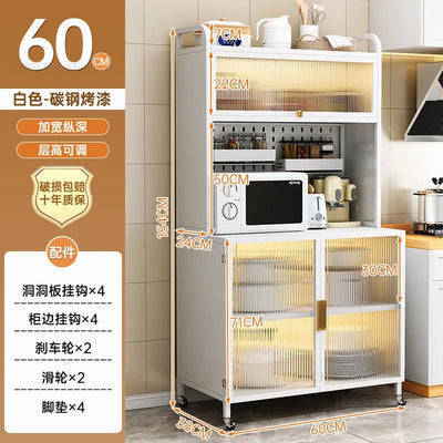 Floor-to-ceiling Kitchen Racks Nordic Creative Multi-layer Kitchen Cabinets Multi-functional Kitchen Furniture Storage Cabinets