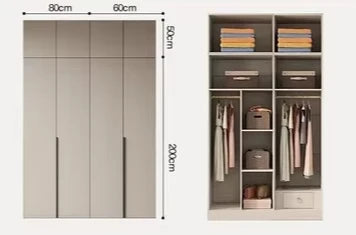 Cosmetics Nordic Wardrobe Modern Luxurious Storage Partitions Wardrobe Clothes Organizer Szafy Do Sypialni Bedroom Furniture