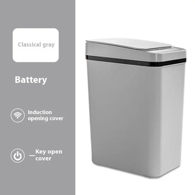 Smart Sensor Trash Can Electric Garbage Storage Bin Waterproof Seam Bathroom Kitchen Automatic Waste Collector 12L Home Supplies