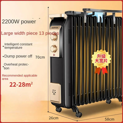 EnergySaving OilFilled Radiator Heater, Indoor Electric Heater, OilFilled Space Warmer