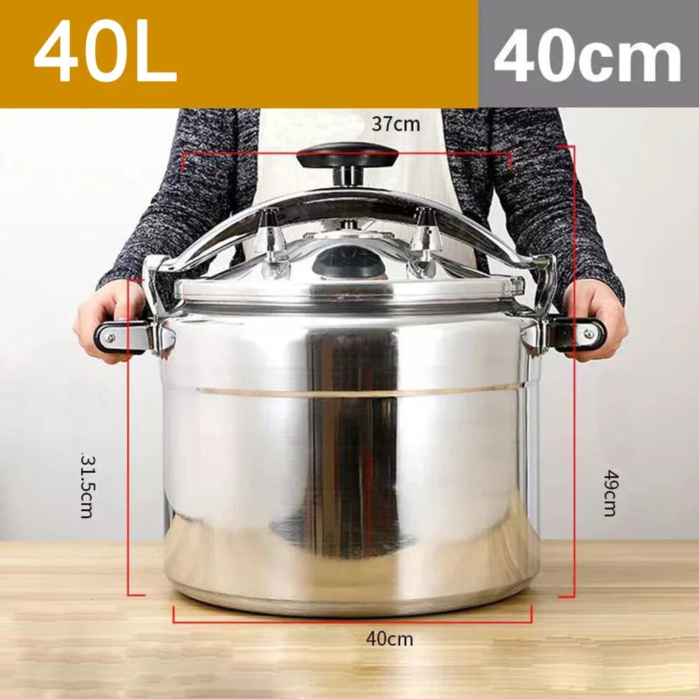 Commercial Large Capacity Pressure Cooker, Stew Pot, Kitchen Cookware, Safety Pan, Induction Cooker, 9-60L