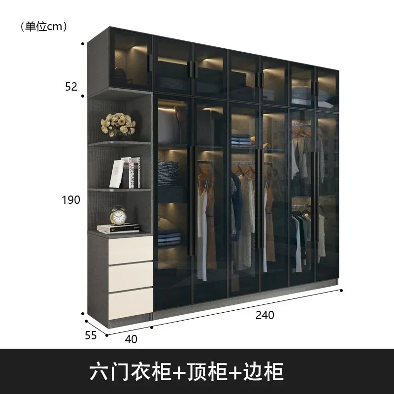 Modern Wardrobe Underwear Design Living Room Cafe Bar Corner Multifunctional Drawer Closet Salon Guardaropa Wooden Furniture