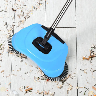 Three-In-One Multifunctional Hand Push Sweeper Push Broom Vacuum Cleaner, Sweeping Mopping Sweeper Household Cleaning Package