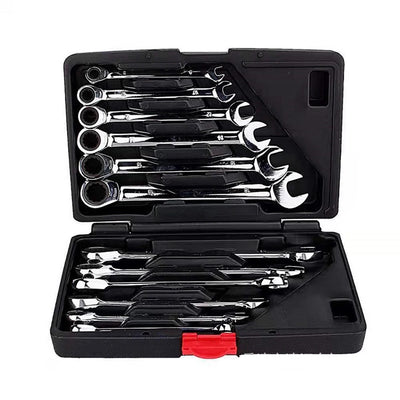 Car Repair Tool 72 Teeth 12 Piece Ratchet Wrench Set