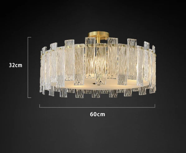 Modern LED bedroom light living room creative crystal ceiling light hotel villa interior lighting wholesale