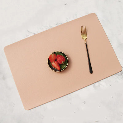 45x30CM Leather Placemats Non-slip Heat Insulating Mat Table Mats Household Waterproof Western Food Mat Coasters