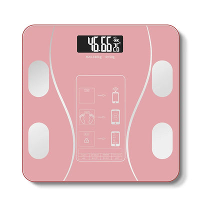 1pc Scales Smart Digital LED Scale, Fat Measurement Scale, Smartphone App Connection (Battery Models, Batteries Not Included)