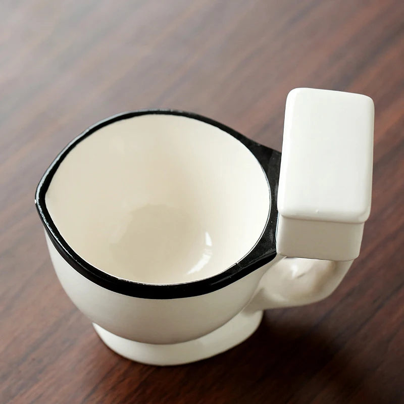 Toilet Ceramic Mug 300ml Coffee Tea Milk Ice Cream Cup Water Cup Christmas gifts