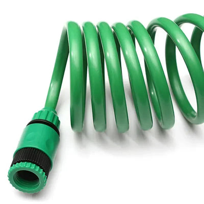 Garden Irrigation Water Hose Sprinkler Garden Hose with 8 Patterned Nozzles Car Cleaning Spring Pipe Plastic Hose