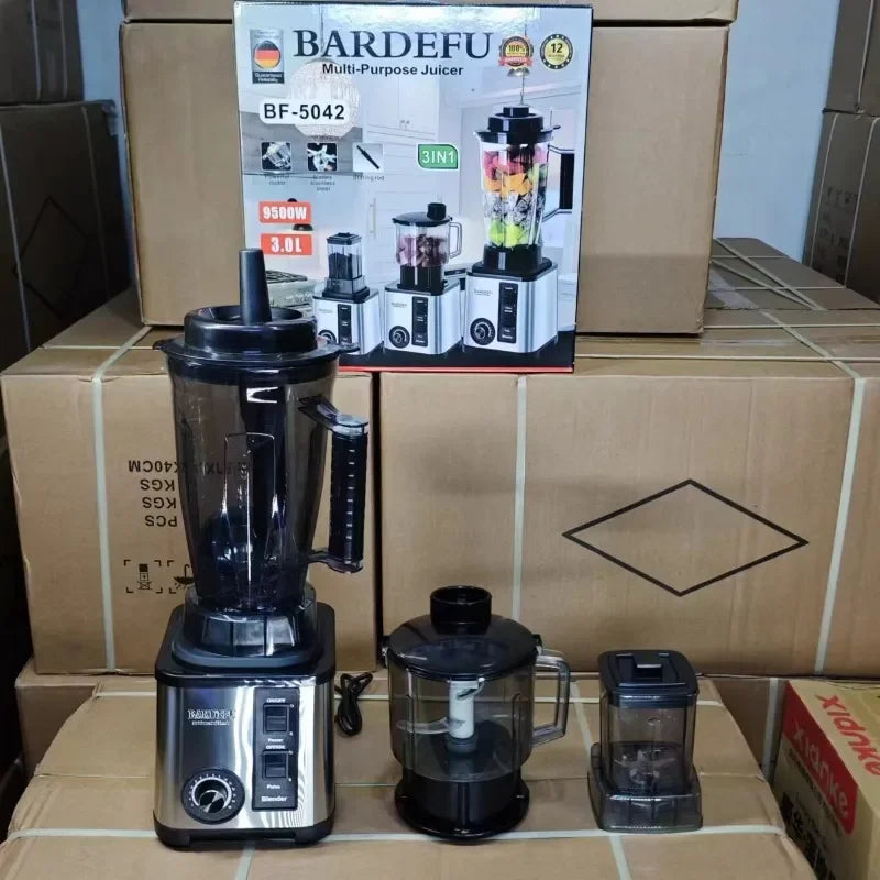 3 in 1 silver crest BARDEFU blender 3L 9500W heavy duty mixeur blender food processor blender machine shaved ice machine