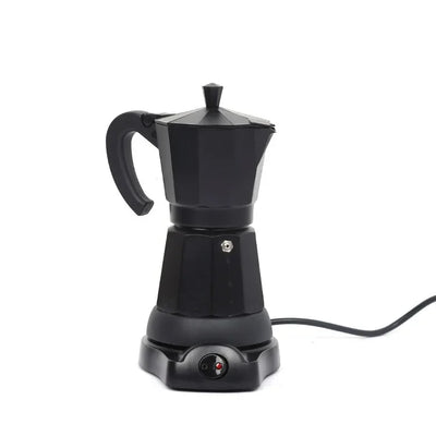 300ML Electric Coffee Pot Italian Coffee Pot Espresso Makers Portable Aluminum Electric Mocha Pot for Cafe Office Restaurant Use