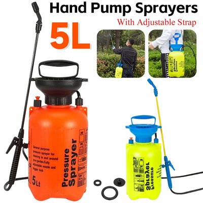 5L 2L Pressure Sprayer Hand Pump Sprayers Nozzle Air Pressure Pump Lawn Agricultural Garden Tools Water Pump Pressure Sprayer