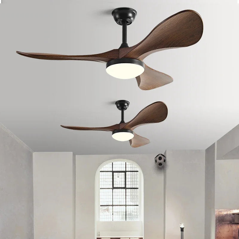 42Inch Modern LED Ceiling Fan Light Strong Winds Living Room Restaurant Household Electric Fan Mute With Lamp Ceiling Fan 220V