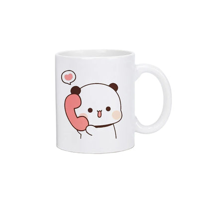 Panda Bear Bubu Dudu Coffee Milk Cup Mocha Cat Panda Bear Couple Christmas Mug Kawaii Cups Original Mugs Free Shipping Drinkware