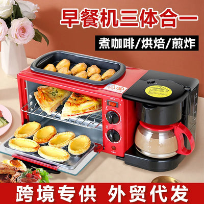 Multifunctional Breakfast Machine Toaster Sandwich Small Household Appliances Three In One Bread Maker