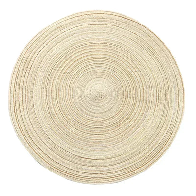 Round Braided Placemat Washable Round Placemats for Kitchen Table Round Table Mats for Party BBQ Christmas Everyday Use