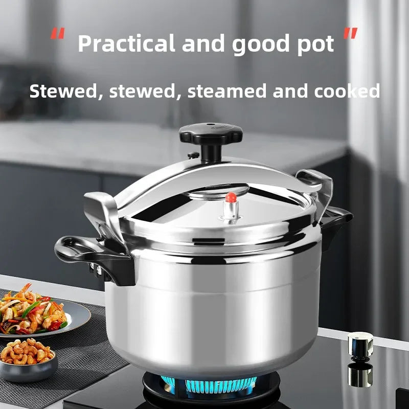 9L Pressure Cooker for Gas Cooker Aluminum Alloy Heavy-Duty Multifunctional Explosion-Proof Cooking Pots