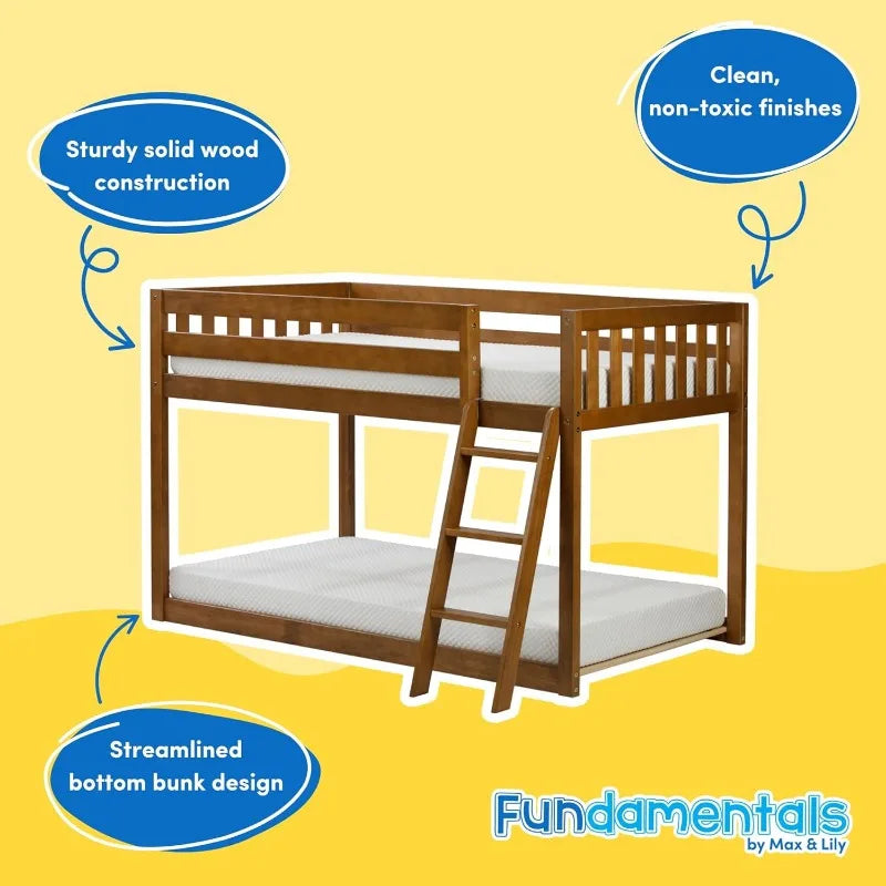 Fundamental Twin Low Bunk Bed