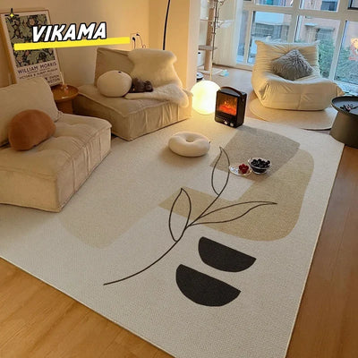 Modern simple living room fully covered carpet sofa tea table wear-resistant anti-slip easy care imitation cashmere carpet