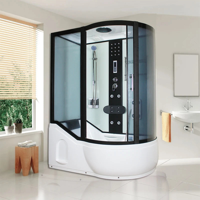 Integral Shower Room with Surf ,Bath Integrated Sauna with Bathtub, dry and wet segregation ,Tempered glass,safe and durable