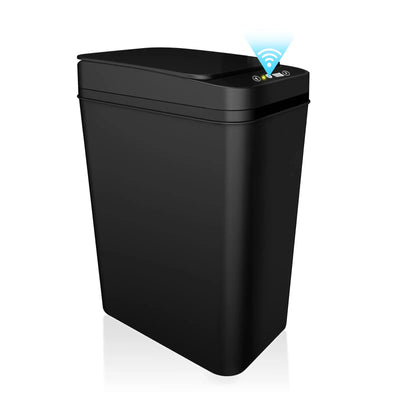 Bathroom Trash Can with Lid Touchless Automatic Garbage Can Slim Motion Sensor Smart Trash Bin for Bedroom,Office,Living Room