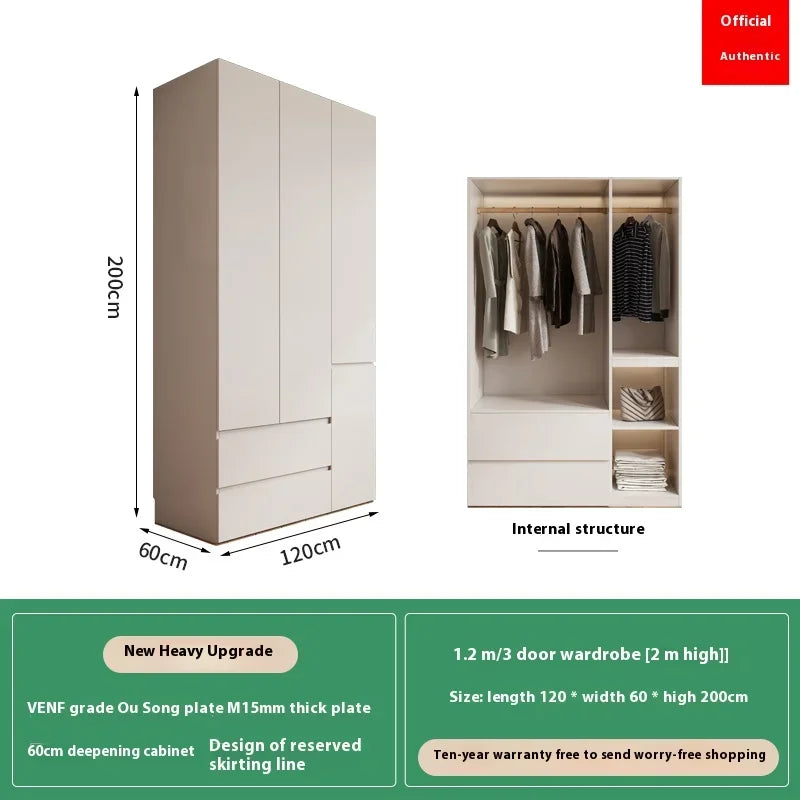 Big Cubes Tall Wardrobes Clothes Women Nordic White Cabinets Bedroom Wardrobes Armoire Wooden Guarda Roupas Bedroom Furniture