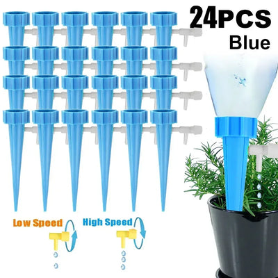 48-6-pack Self plant watering spike kit Garden adjustable automatic drip irrigation device automatic plant watering system