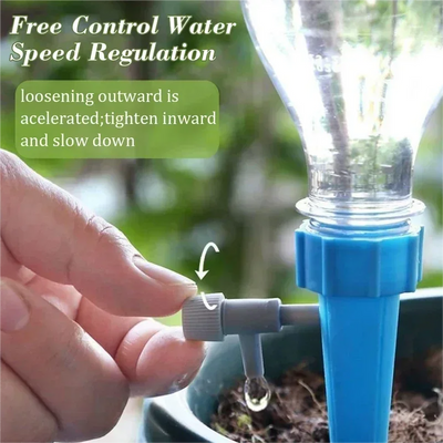 48-6-pack Self plant watering spike kit Garden adjustable automatic drip irrigation device automatic plant watering system