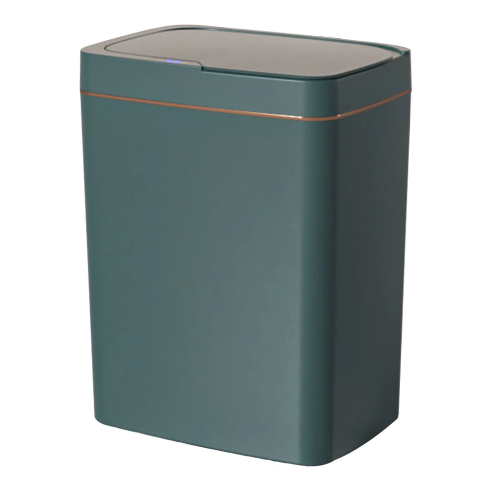 15/18L Automatic Trash Bin Quiet Intelligent Touchless Trash Can Rechargeable Electric Garbage Bin for Kitchen Bathroom Bedroom