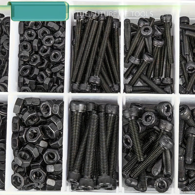 1260pcs Metric Bolt Assortment M2 M3 M4, 21 Sizes 4MM To 30MM Upgraded Zinc Plated Hex Socket Head Cap Machine Screws