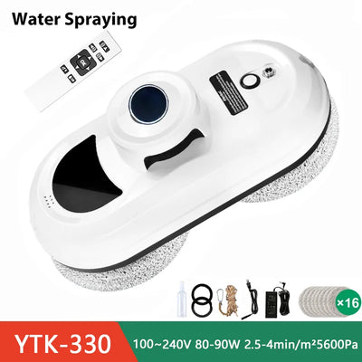 Window cleaning robot 5600PA large suction electric spray window cleaning robot fall prevention remote cleaner