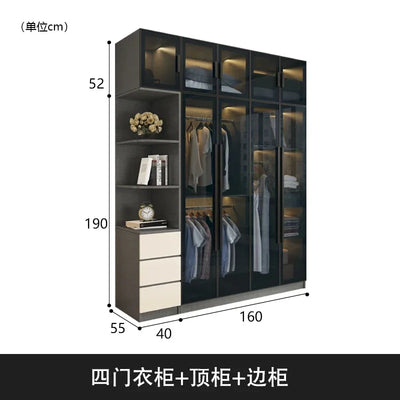 Modern Wardrobe Underwear Design Living Room Cafe Bar Corner Multifunctional Drawer Closet Salon Guardaropa Wooden Furniture