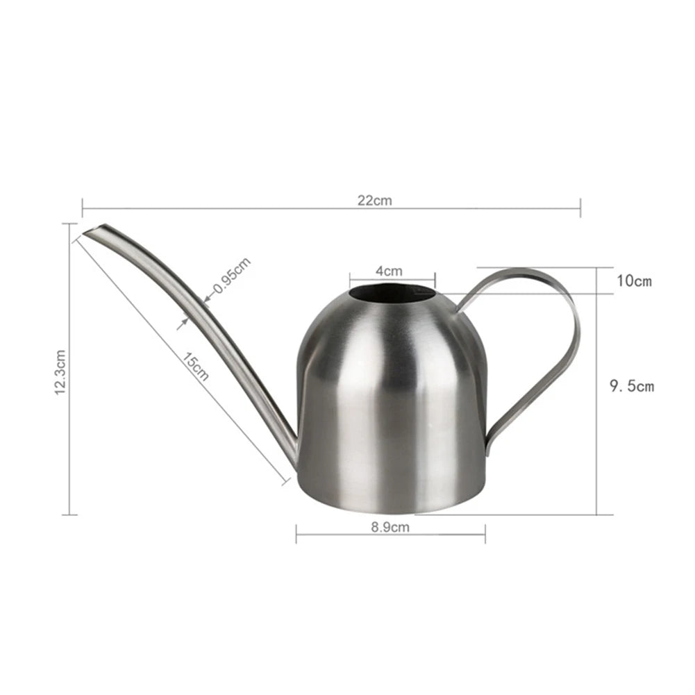 Stainless Steel Watering Pot Gardening Potted Small Watering Can With Handle For Watering Plants Flower Home Garden Tool