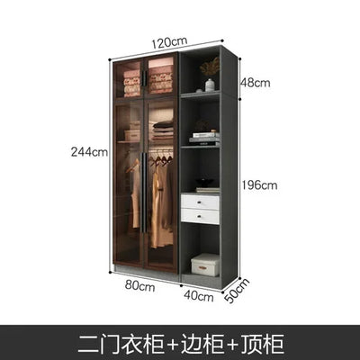 Design Living Room Closet Storage Box Indoor Black Hotel Indoor Display Cabinet Creative Wood Meuble Chambre Furniture Bedroom