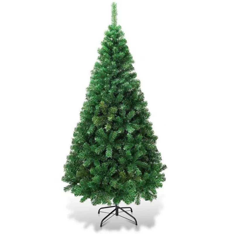 7ft/6ft/5ft Artificial Christmas Tree 210cm/180cm/150cm Flame Retardant Fir Tree Solid Metal Stand Large Tree